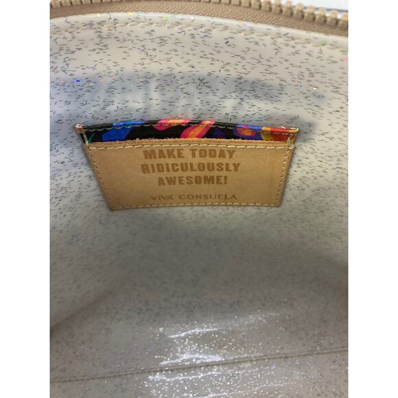 CONSUELA MEDIUM PEACH, TEAL CROSSBODY BAG WITH SNAKE PRINT - Picture 14 of 16